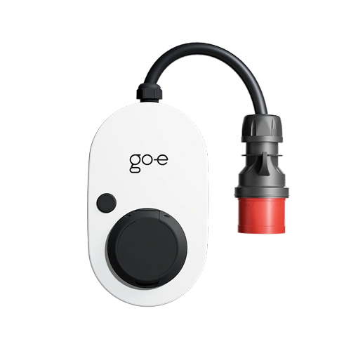 go-e gemini flex 2.0 laddbox portabel laddare vit frontvy
