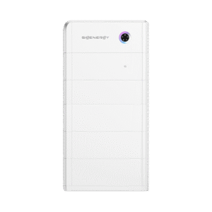 sigenergy sigenstor solcellsbatteri framifrån vit med led display