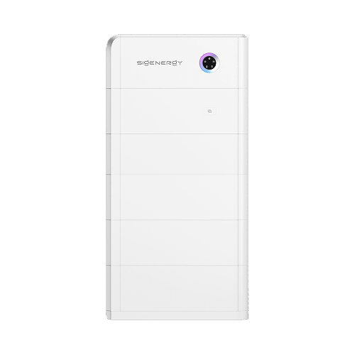 sigenergy sigenstor solcellsbatteri framifrån vit med led display