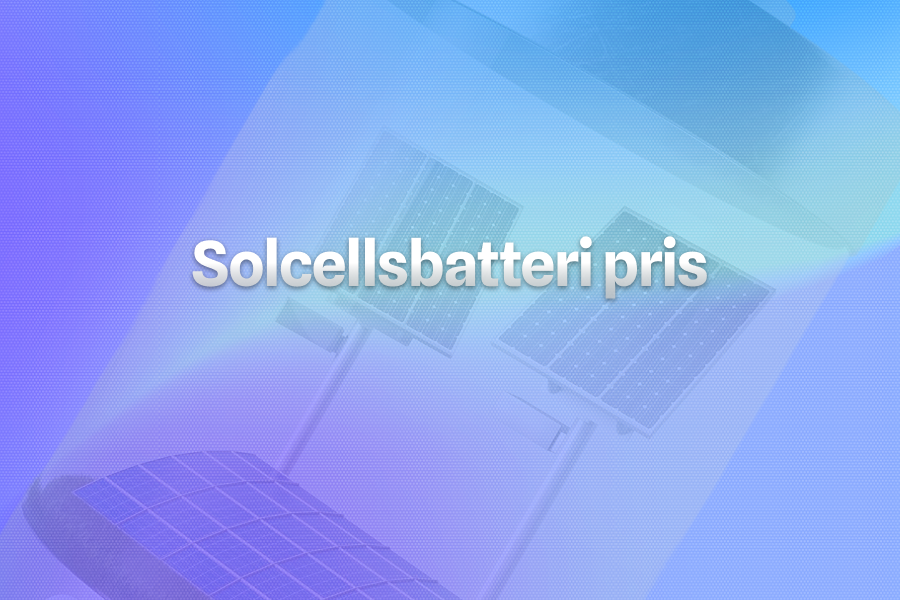 solcellsbatteri pris